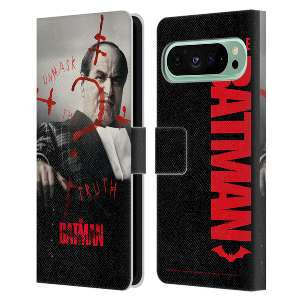 The Batman Posters Penguin Unmask The Truth Leather Book Wallet Case Cover For Google Pixel 9 Pro XL