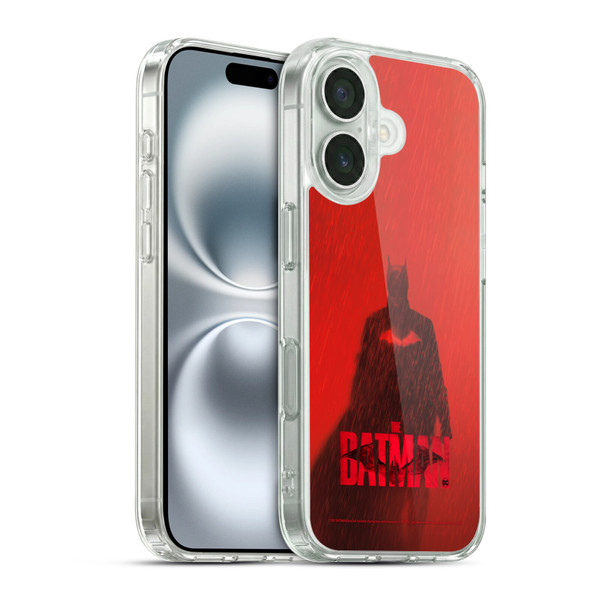 The Batman Posters Red Rain Soft Gel Case for Apple iPhone 16 & MagSafe