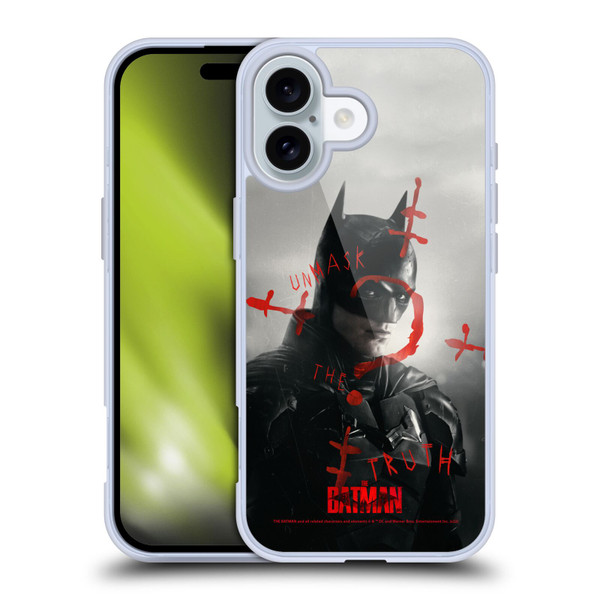 The Batman Posters Unmask The Truth Soft Gel Case for Apple iPhone 16