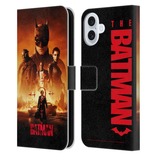 The Batman Posters Group Leather Book Wallet Case Cover For Apple iPhone 16 Plus