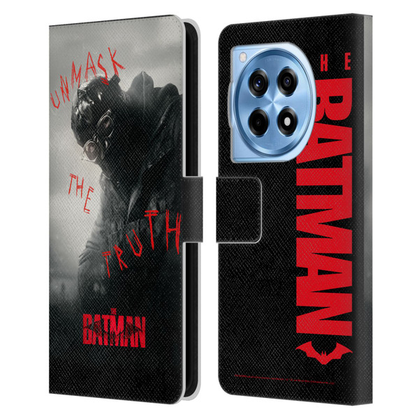 The Batman Posters Riddler Unmask The Truth Leather Book Wallet Case Cover For OnePlus 12R