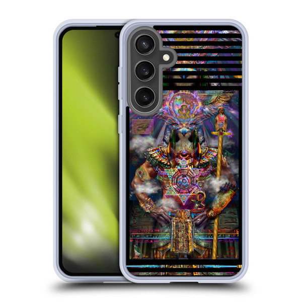 Jumbie Art Gods and Goddesses Horus Soft Gel Case for Samsung Galaxy S24 FE