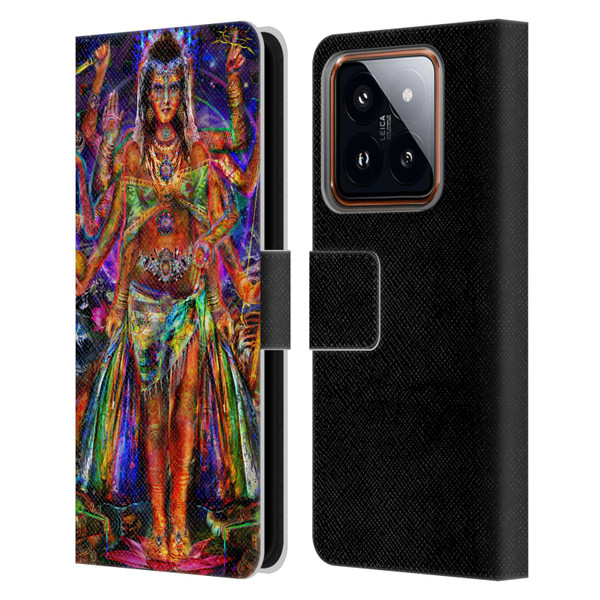 Jumbie Art Gods and Goddesses Pavarti Leather Book Wallet Case Cover For Xiaomi 14