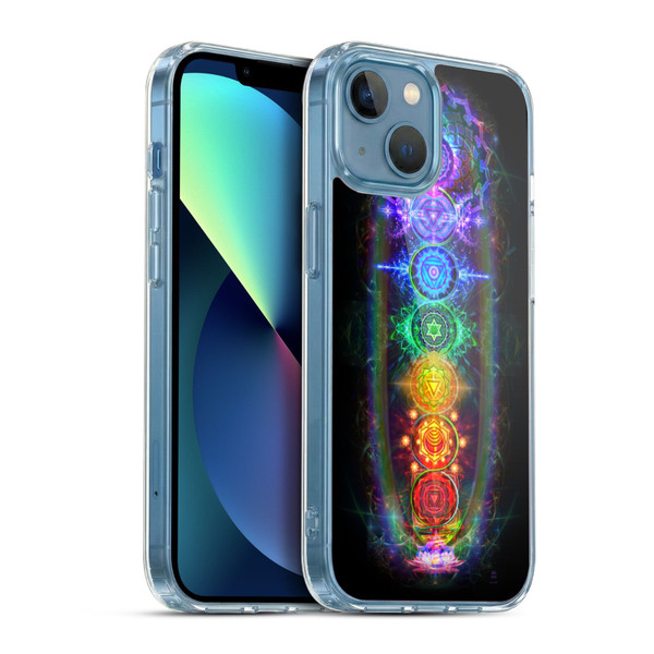 Jumbie Art Visionary Chakras Soft Gel Case for Apple iPhone 13 Mini & MagSafe