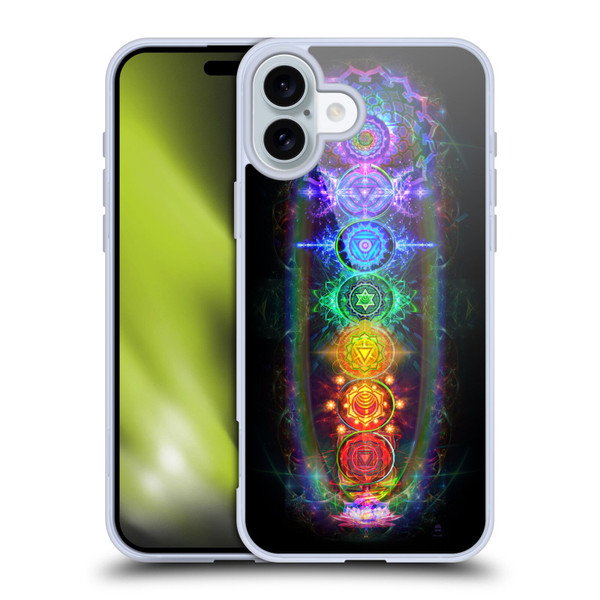 Jumbie Art Visionary Chakras Soft Gel Case for Apple iPhone 16 Plus