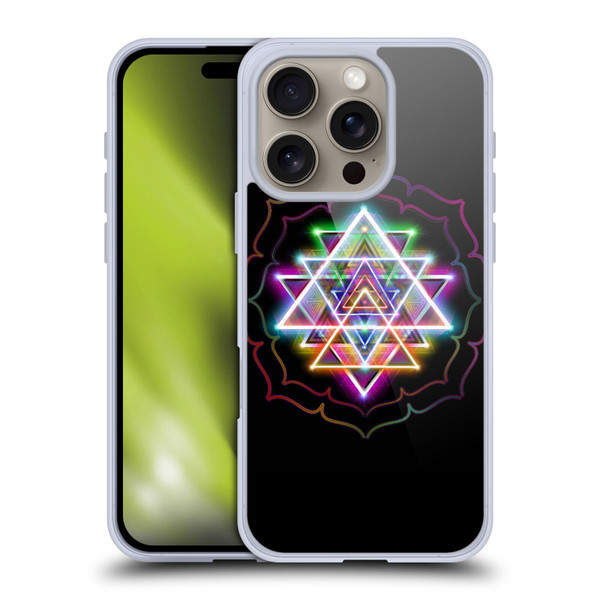 Jumbie Art Visionary Sri Yantra Soft Gel Case for Apple iPhone 16 Pro