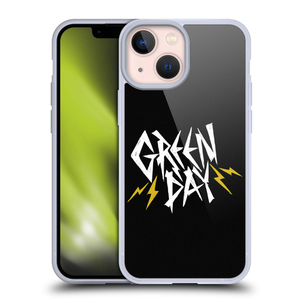 Green Day Graphics Bolts Soft Gel Case for Apple iPhone 13 Mini