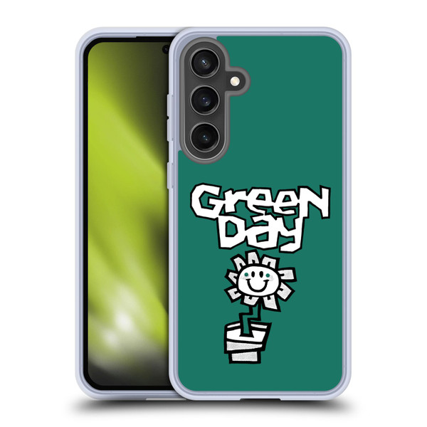 Green Day Graphics Flower Soft Gel Case for Samsung Galaxy S24 FE