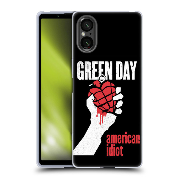 Green Day Graphics American Idiot Soft Gel Case for Sony Xperia 5 V 5G