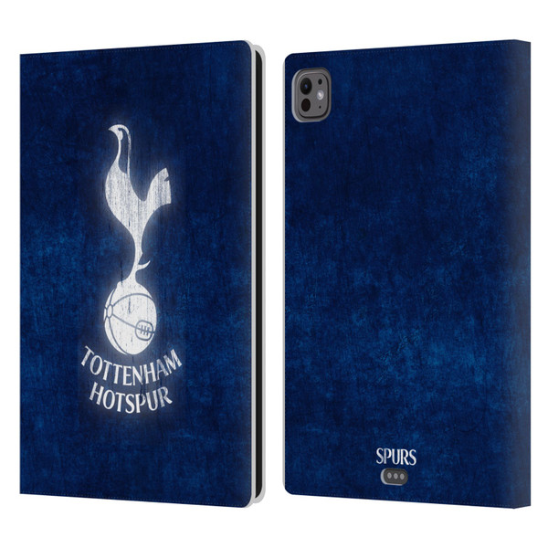 Tottenham Hotspur F.C. Badge Distressed Leather Book Wallet Case Cover For Apple iPad Pro 11 M4 2024