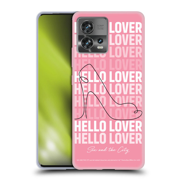 Sex and The City: Television Series Characters Hello Lover Carrie Soft Gel Case for Motorola Moto Edge 30 Fusion