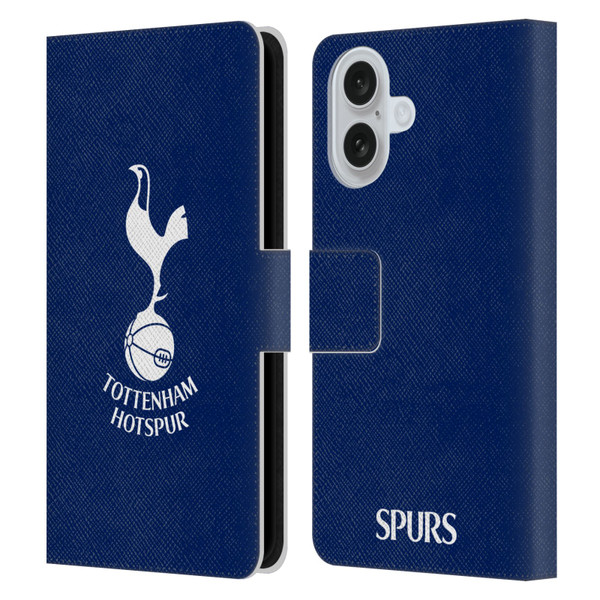 Tottenham Hotspur F.C. Badge Cockerel Leather Book Wallet Case Cover For Apple iPhone 16