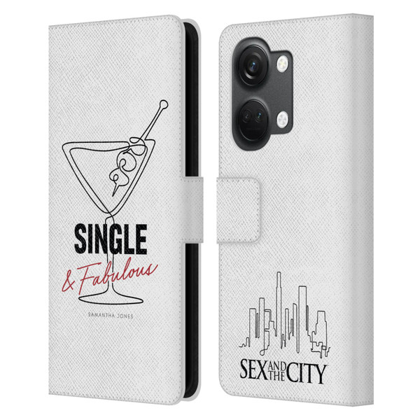 Sex and The City: Television Series Characters Single And Fabulous Samantha Leather Book Wallet Case Cover For OnePlus Nord 3 5G