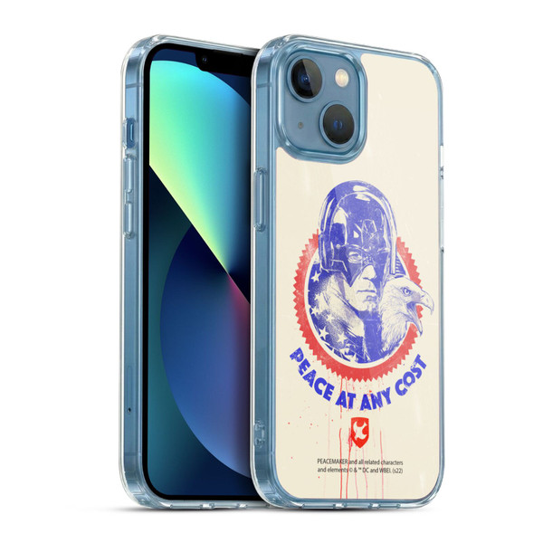 Peacemaker: Television Series Graphics Christopher Smith & Eagly Soft Gel Case for Apple iPhone 13 Mini & MagSafe