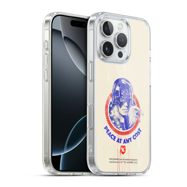 Peacemaker: Television Series Graphics Christopher Smith & Eagly Soft Gel Case for Apple iPhone 16 Pro & MagSafe