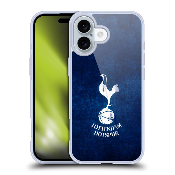 Tottenham Hotspur F.C. Badge Distressed Soft Gel Case for Apple iPhone 16 & MagSafe