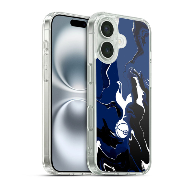 Tottenham Hotspur F.C. Badge Marble Soft Gel Case for Apple iPhone 16 & MagSafe