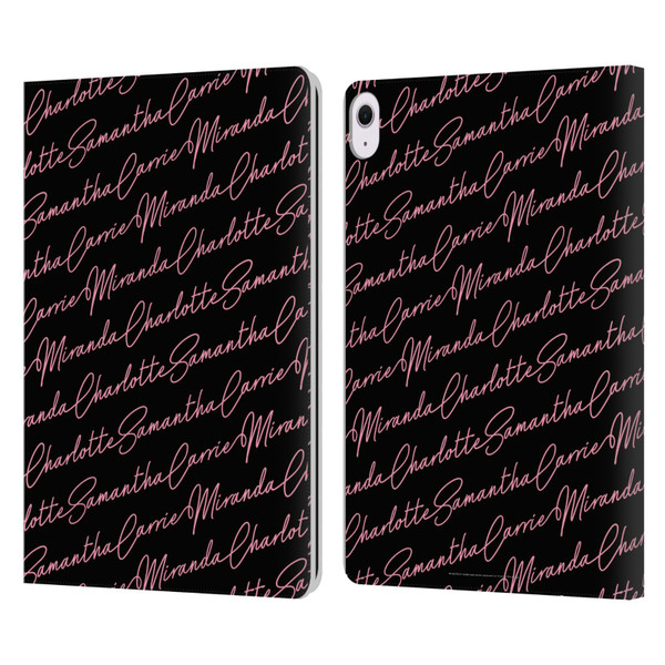 Sex and The City: Television Series Graphics Name Pattern Leather Book Wallet Case Cover For Apple iPad Air 13 2024