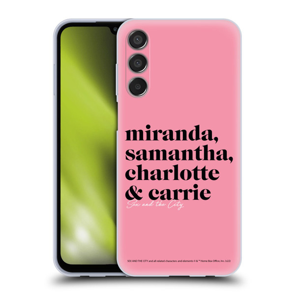 Sex and The City: Television Series Graphics Character 2 Soft Gel Case for Samsung Galaxy M15/F15 5G