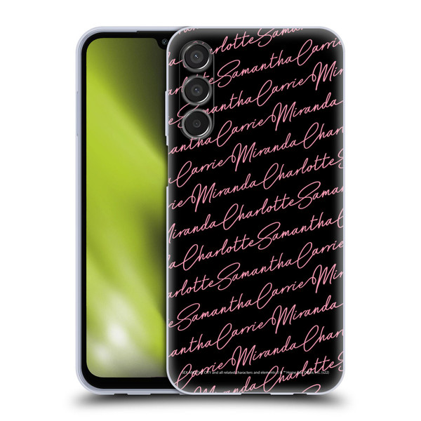 Sex and The City: Television Series Graphics Name Pattern Soft Gel Case for Samsung Galaxy M15/F15 5G