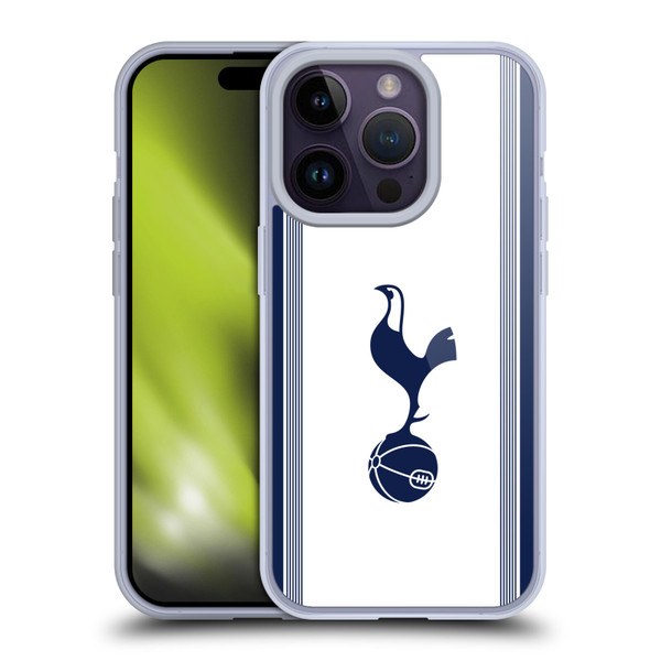 Tottenham Hotspur F.C. 2024/25 Badge Kit Home Soft Gel Case for Apple iPhone 14 Pro