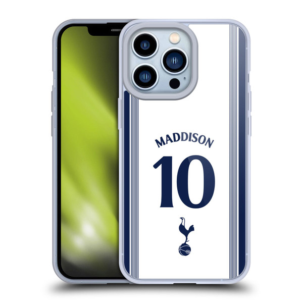 Tottenham Hotspur F.C. 2024/25 Players Home Kit James Maddison Soft Gel Case for Apple iPhone 13 Pro Tottenham Hotspur F.C. 2024/25 Players Home Kit James Maddison Soft Gel Case for Apple iPhone 13 Pro