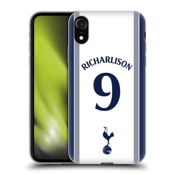 Tottenham Hotspur F.C. 2024/25 Players Home Kit Richarlison Soft Gel Case for Apple iPhone XR
