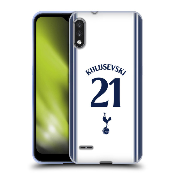Tottenham Hotspur F.C. 2024/25 Players Home Kit Dejan Kulusevski Soft Gel Case for LG K22