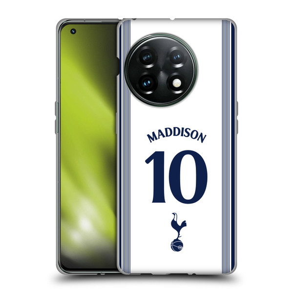 Tottenham Hotspur F.C. 2024/25 Players Home Kit James Maddison Soft Gel Case for OnePlus 11 5G