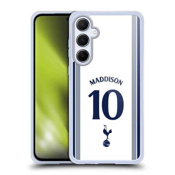 Tottenham Hotspur F.C. 2024/25 Players Home Kit James Maddison Soft Gel Case for Samsung Galaxy A55 5G