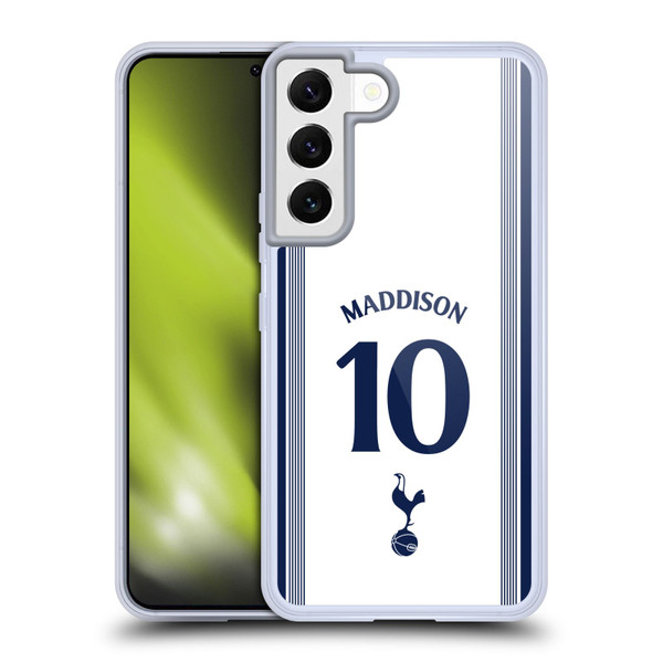 Tottenham Hotspur F.C. 2024/25 Players Home Kit James Maddison Soft Gel Case for Samsung Galaxy S22 5G