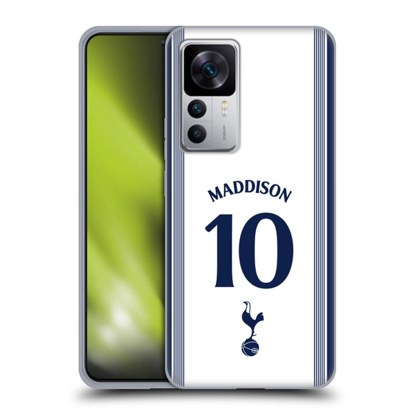 Tottenham Hotspur F.C. 2024/25 Players Home Kit James Maddison Soft Gel Case for Xiaomi 12T 5G / 12T Pro 5G / Redmi K50 Ultra 5G