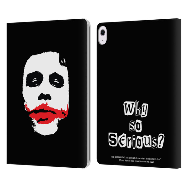 The Dark Knight Character Art Joker Face Leather Book Wallet Case Cover For Apple iPad Air 13 2024