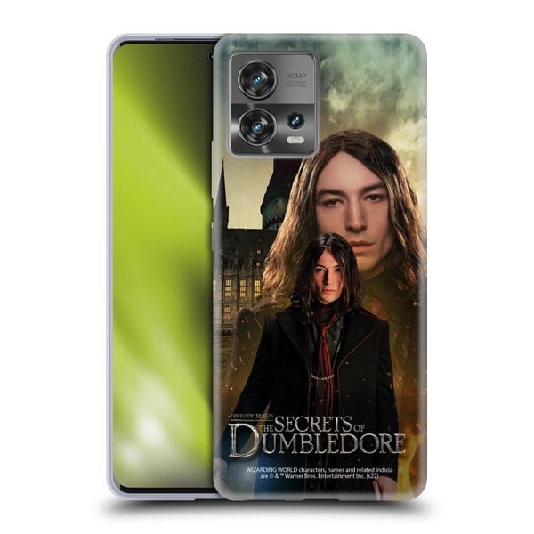 Fantastic Beasts: Secrets of Dumbledore Character Art Credence Barebone Soft Gel Case for Motorola Moto Edge 30 Fusion