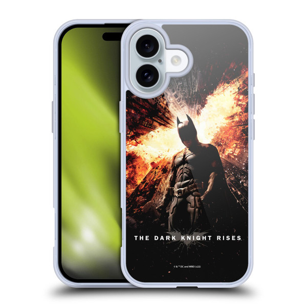 The Dark Knight Rises Key Art Batman Poster Soft Gel Case for Apple iPhone 16