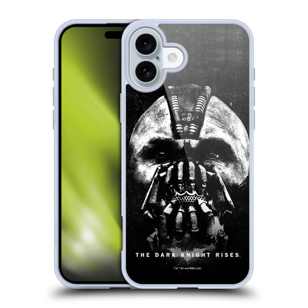 The Dark Knight Rises Key Art Bane Soft Gel Case for Apple iPhone 16 Plus