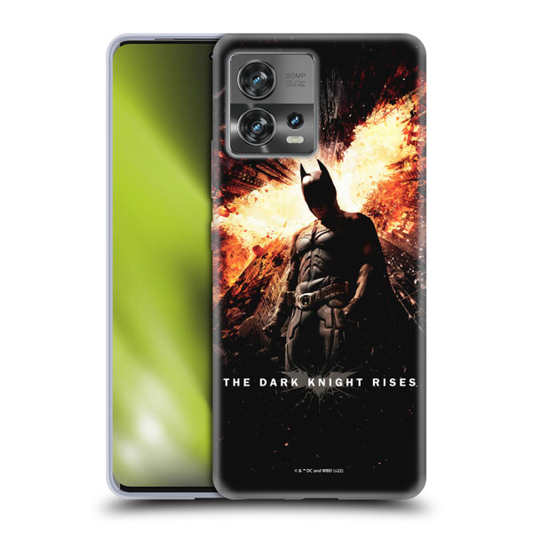 The Dark Knight Rises Key Art Batman Poster Soft Gel Case for Motorola Moto Edge 30 Fusion