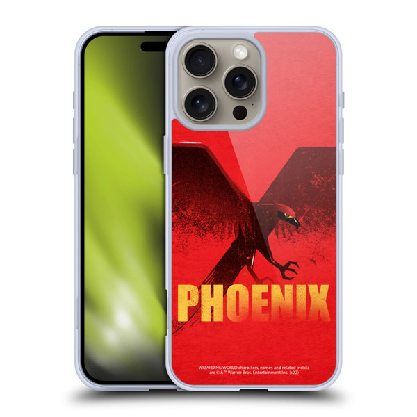 Fantastic Beasts: Secrets of Dumbledore Graphic Badges Phoenix Soft Gel Case for Apple iPhone 16 Pro Max