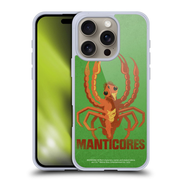 Fantastic Beasts: Secrets of Dumbledore Graphic Badges Manticores Soft Gel Case for Apple iPhone 16 Pro