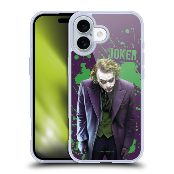 The Dark Knight Graphics Character Art Soft Gel Case for Apple iPhone 16