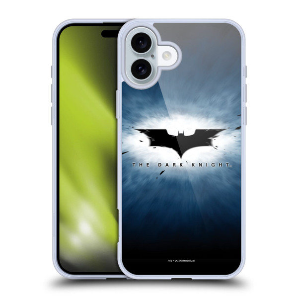 The Dark Knight Graphics Logo Soft Gel Case for Apple iPhone 16 Plus