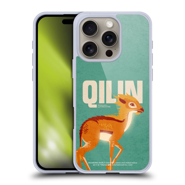 Fantastic Beasts: Secrets of Dumbledore Graphic Badges Qilin Soft Gel Case for Apple iPhone 16 Pro