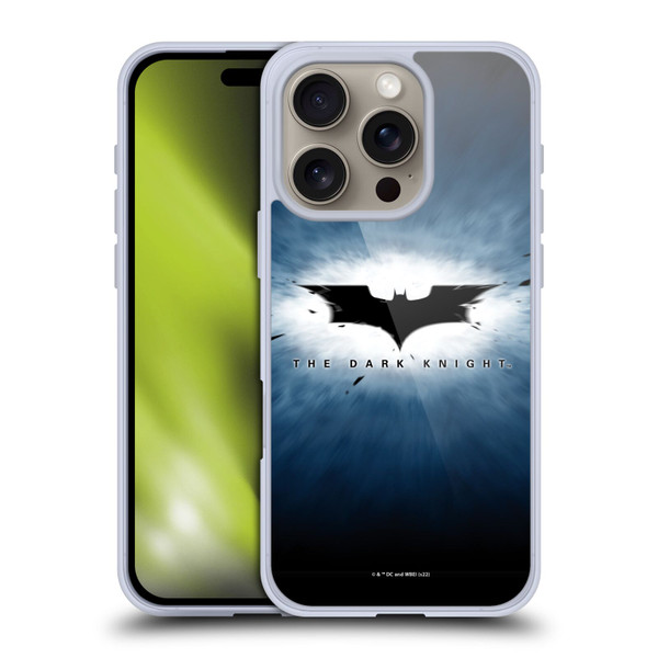 The Dark Knight Graphics Logo Soft Gel Case for Apple iPhone 16 Pro