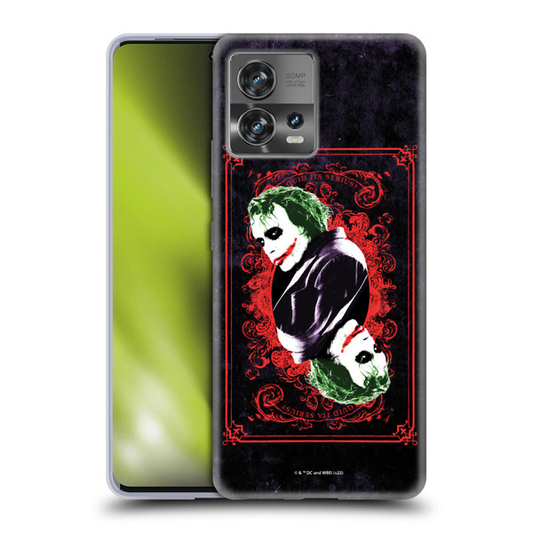 The Dark Knight Graphics Joker Card Soft Gel Case for Motorola Moto Edge 30 Fusion