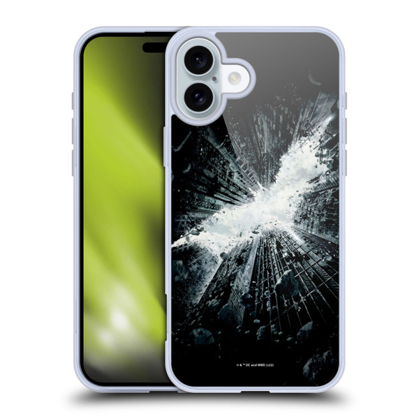The Dark Knight Rises Logo Poster Soft Gel Case for Apple iPhone 16 Plus