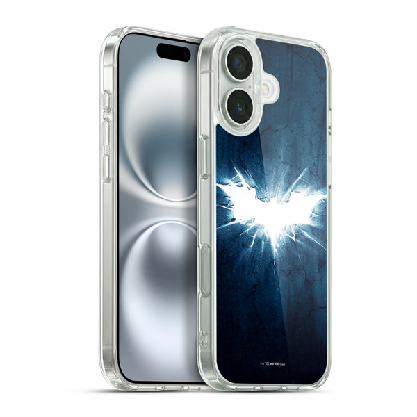 The Dark Knight Rises Logo Grunge Soft Gel Case for Apple iPhone 16 Plus & MagSafe