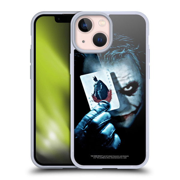 The Dark Knight Key Art Joker Card Soft Gel Case for Apple iPhone 13 Mini & MagSafe