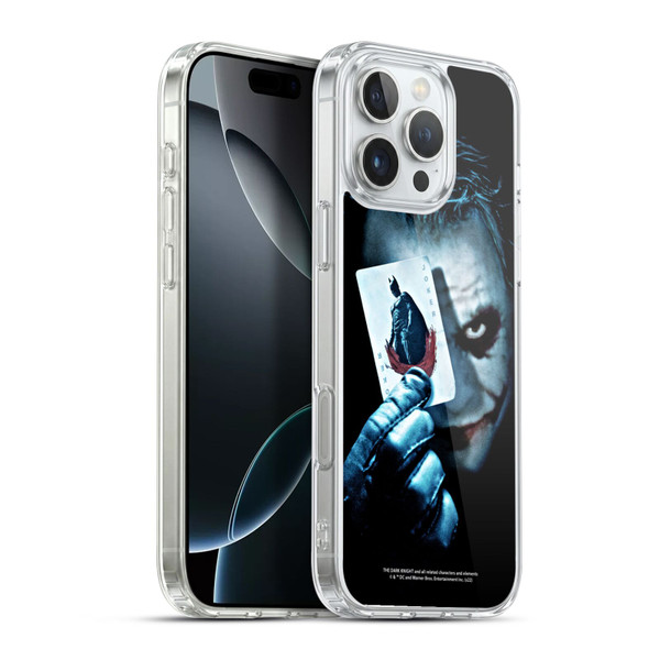 The Dark Knight Key Art Joker Card Soft Gel Case for Apple iPhone 16 Pro Max & MagSafe