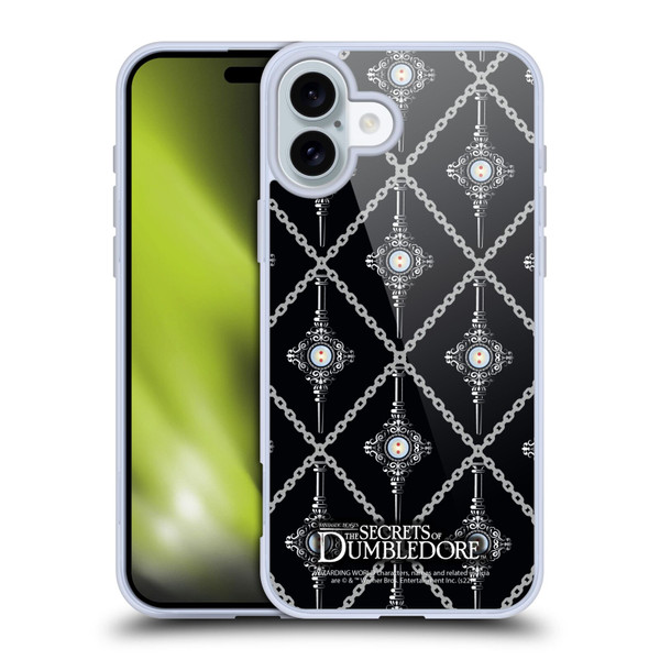 Fantastic Beasts: Secrets of Dumbledore Graphics Blood Troth Pattern Soft Gel Case for Apple iPhone 16 Plus