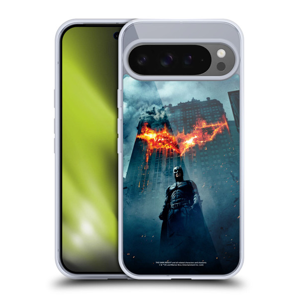 The Dark Knight Key Art Batman Poster Soft Gel Case for Google Pixel 9 Pro XL